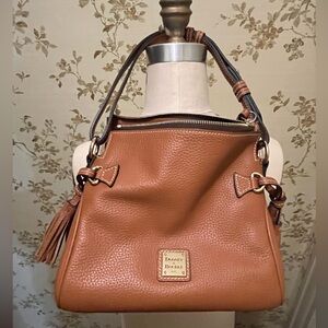 Doonie & Bourke Pebble Grain Tassel Shoulder Bag